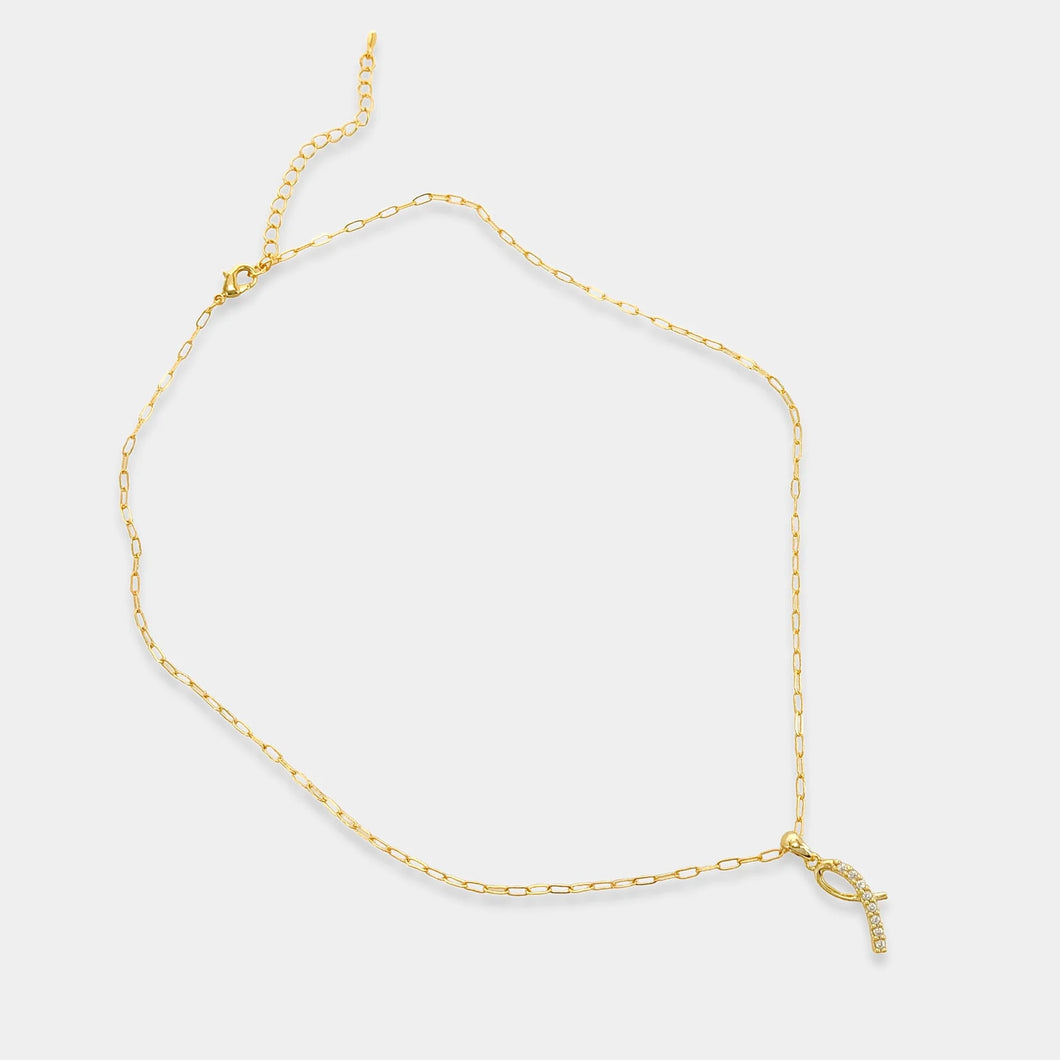 Dainty Ribbon Chain | Gold