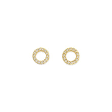 Load image into Gallery viewer, Circle Stud Earrings Two Colors
