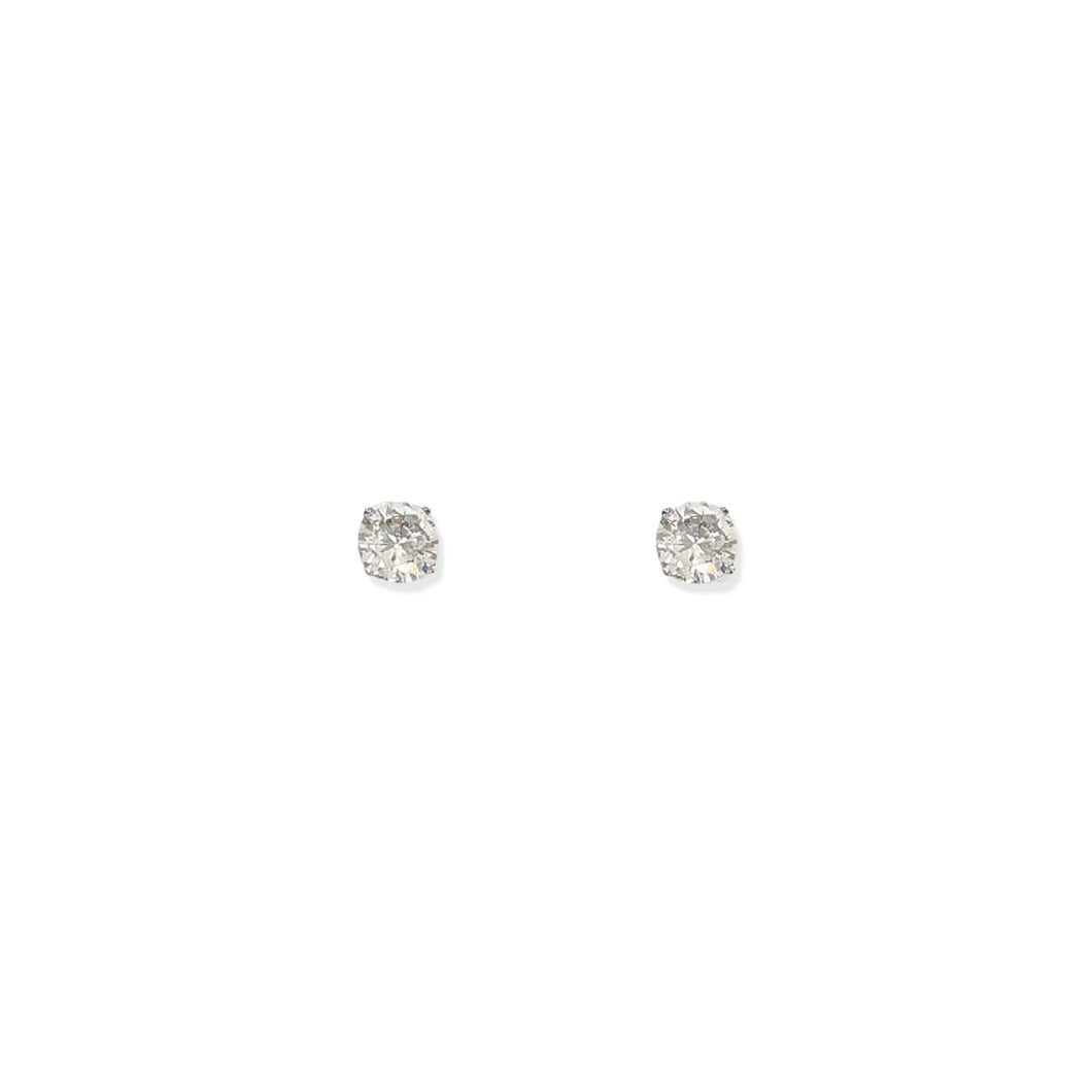 Simple Stud Earrings | silver