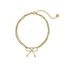 Load image into Gallery viewer, Bow Layered Water Resistant Anklet Two Colors
