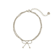 Load image into Gallery viewer, Bow Layered Water Resistant Anklet Two Colors
