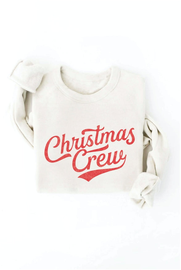 Christmas Crew Graphic Sweatshirt | Vintage White