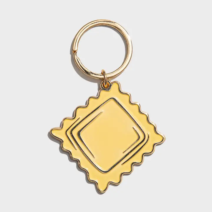 Ravioli Pasta Enamel Keychain