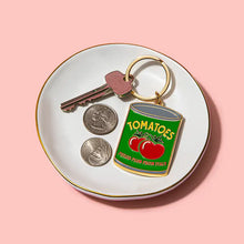Load image into Gallery viewer, Tomato Can Enamel Keychain
