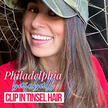 Load image into Gallery viewer, Wild Mane Tinsel Hair | Philly Baseball

