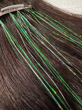 Load image into Gallery viewer, Wild Mane Tinsel Hair | Philly Football Green &amp; Silver
